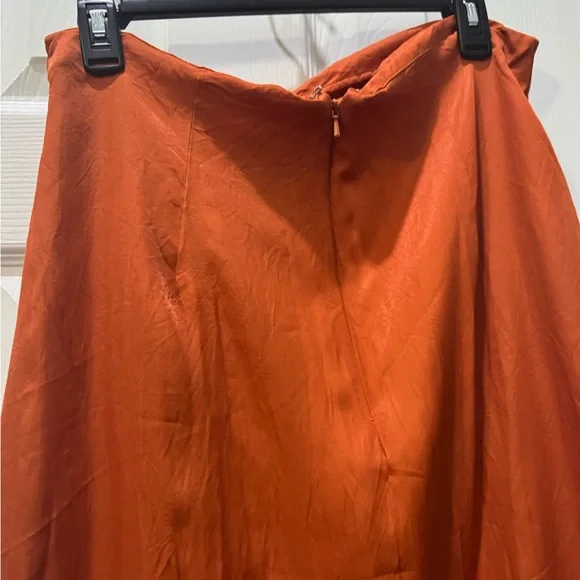 Topshop Burnt Orange Maxi Skirt - Picture 4 of 6